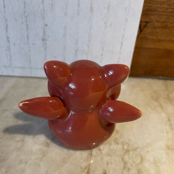 Flying pig figurine dark mauve pink cute! - Picture 5 of 5